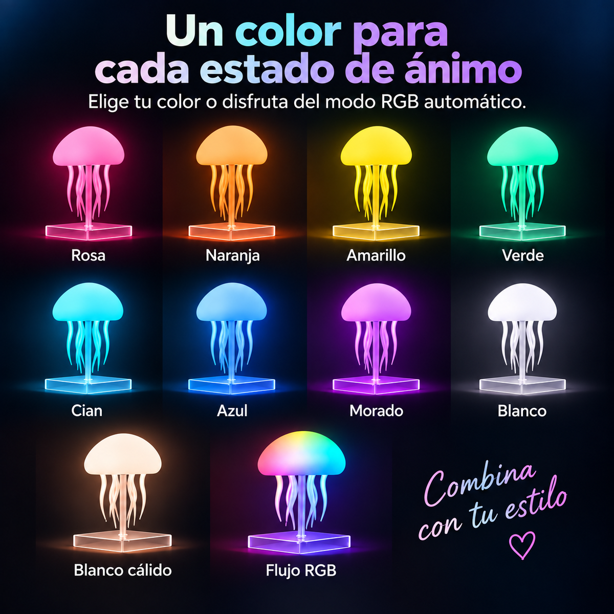 MeduGlow™ Hipnótica, colorida y relajante