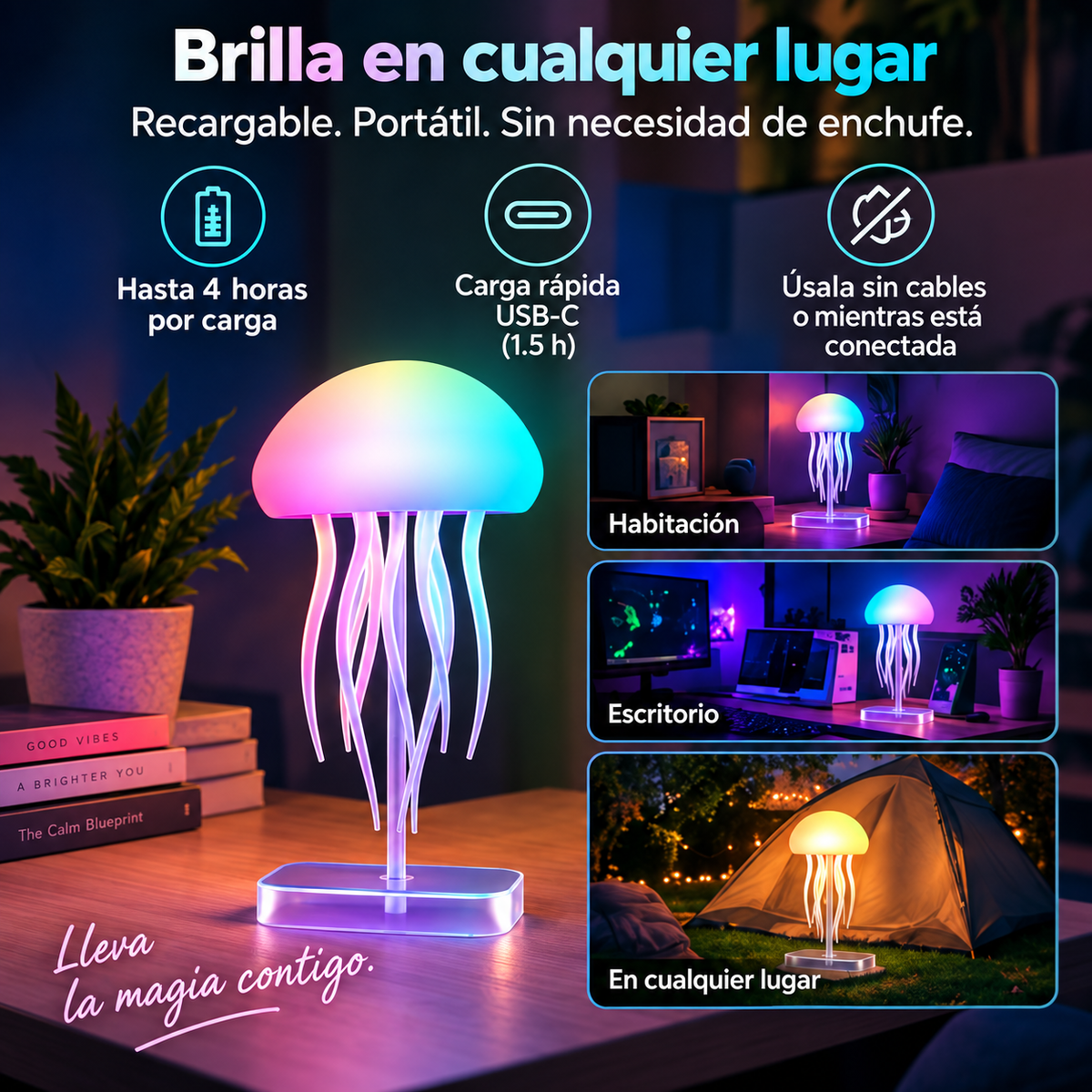 MeduGlow™ Hipnótica, colorida y relajante